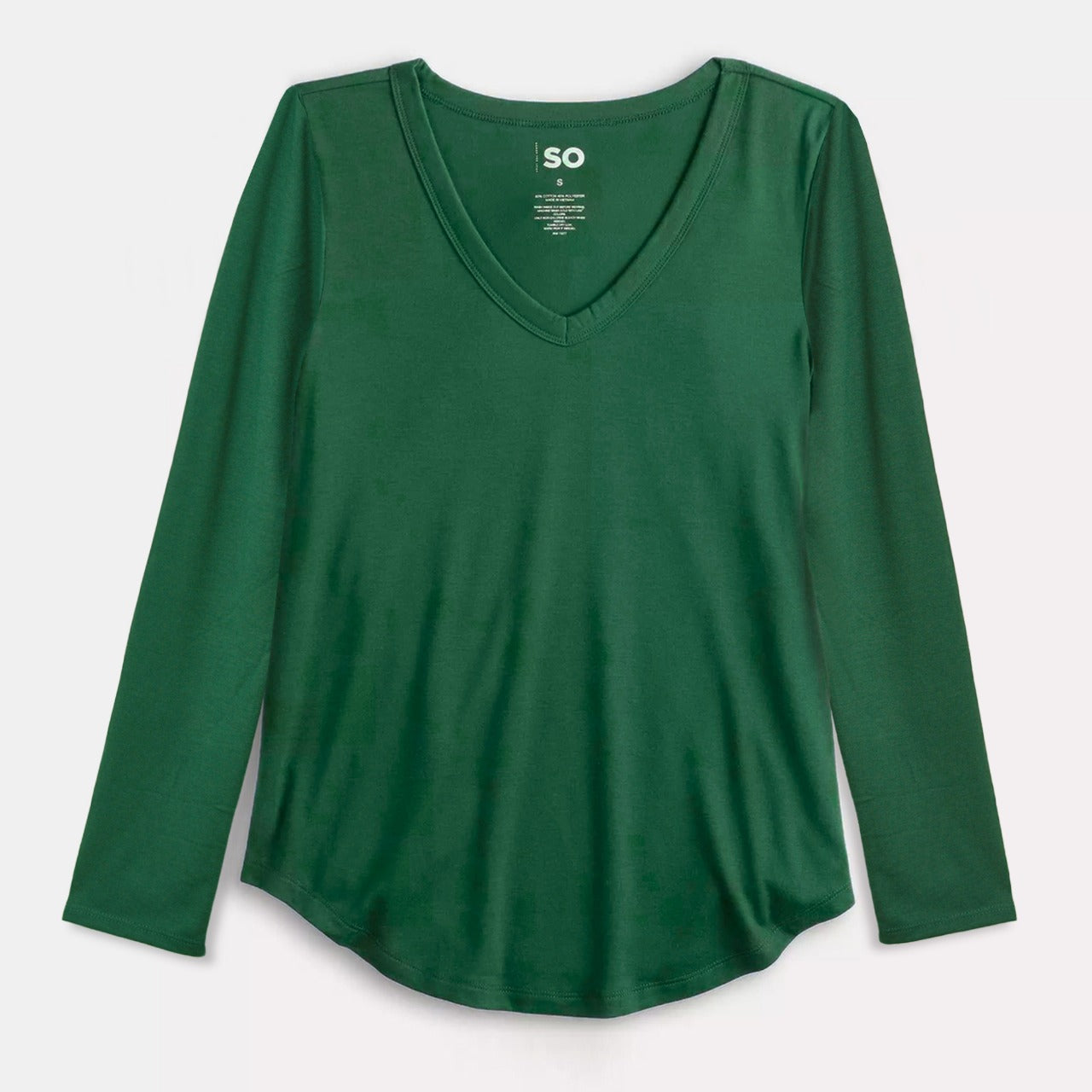 Blusa lady manga larga cuello V