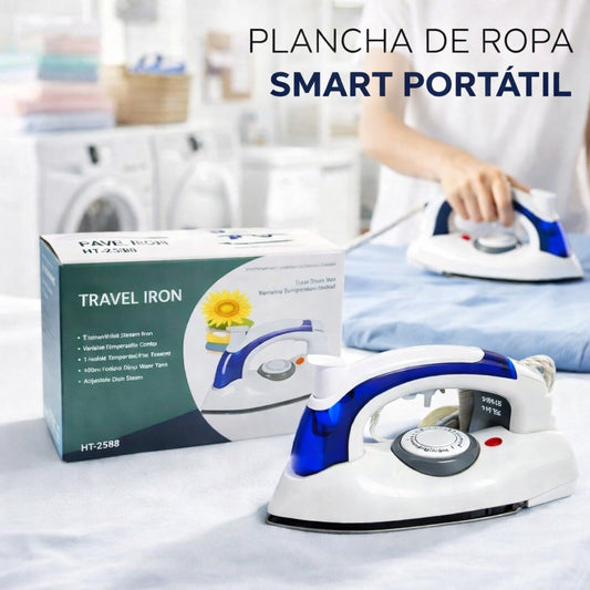 Plancha de ropa smart portatil