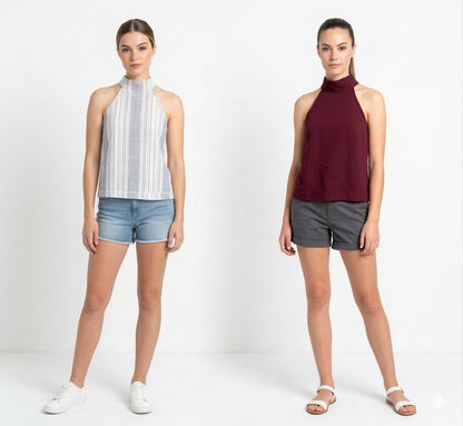 Blusa Fashion Chic de Lino fino