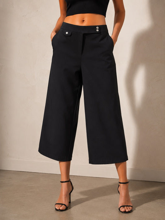 Pantalón Crop Pierna ancha estilo 25