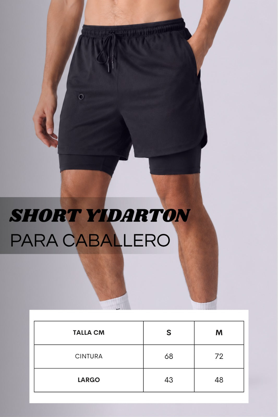 Short Deportivo Yidarton para caballero