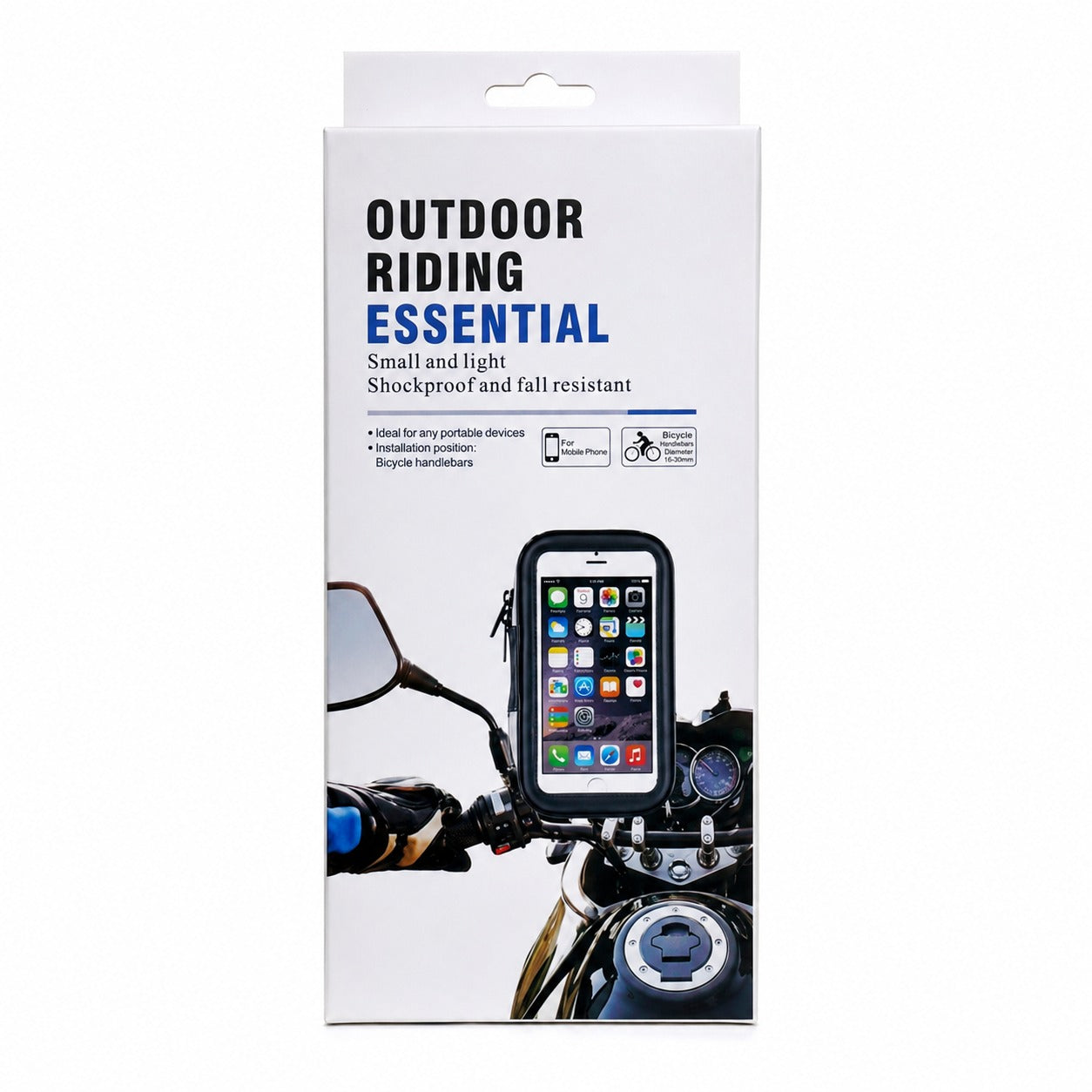 Soporte Impermeable 360° para moto