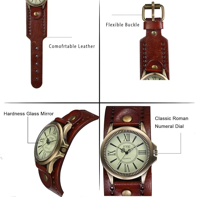 Reloj Vintage de Pulsera Ancha